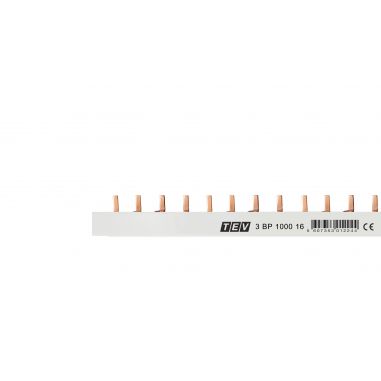 BARRAMENTO DE PONTEIRA 16mm² 1000mm TRIPOLAR <80A (3BP100016 - TEV) - Boutique das Lâmpadas