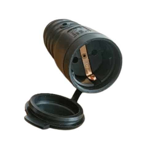 Tomada fêmea Extensão Tipo F 2P+T 16A 250V AC - Boutique das Lâmpadas