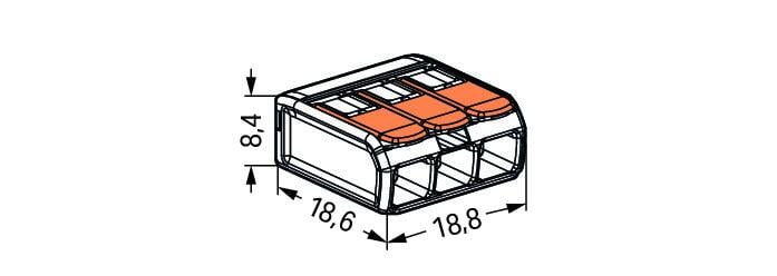 Ligadores WAGO 221 450V / 4KV / 32A-41A