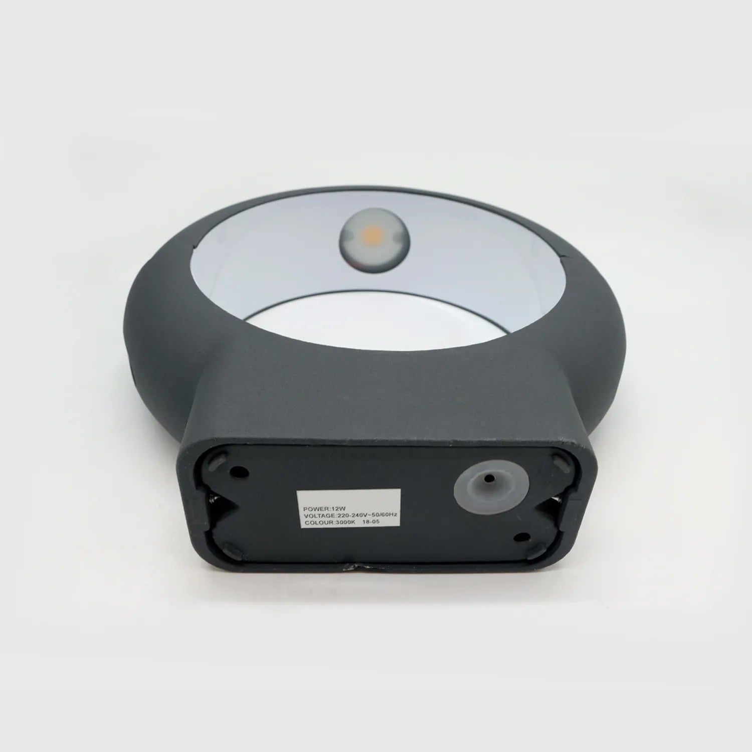 Aplique Led de Parede 12W andracite circular