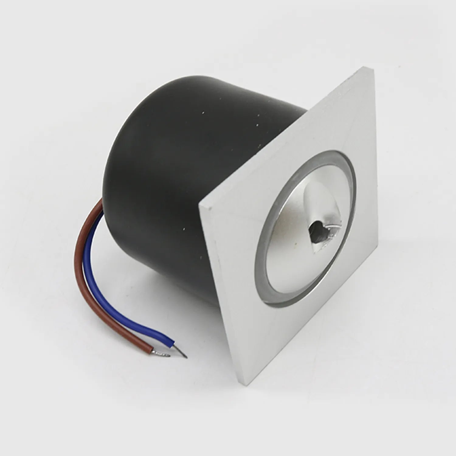 Aplique Led de Parede 3W níquel quadrado