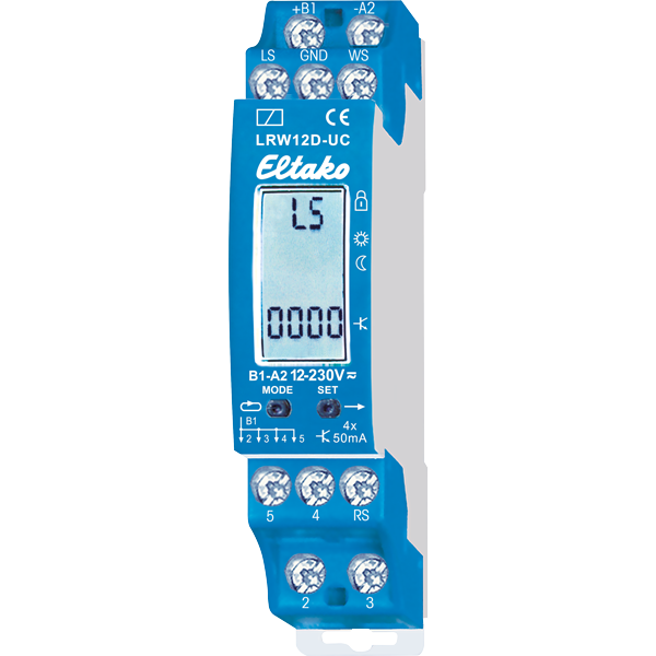 RELÉ DIGITAL LRW12D-UC PARA SENSOR DE CHUVA, VENTO OU LUMINOSIDADE