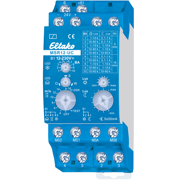 RELÉ MSR12-UC PARA SENSOR MULTIFUNÇÕES MS