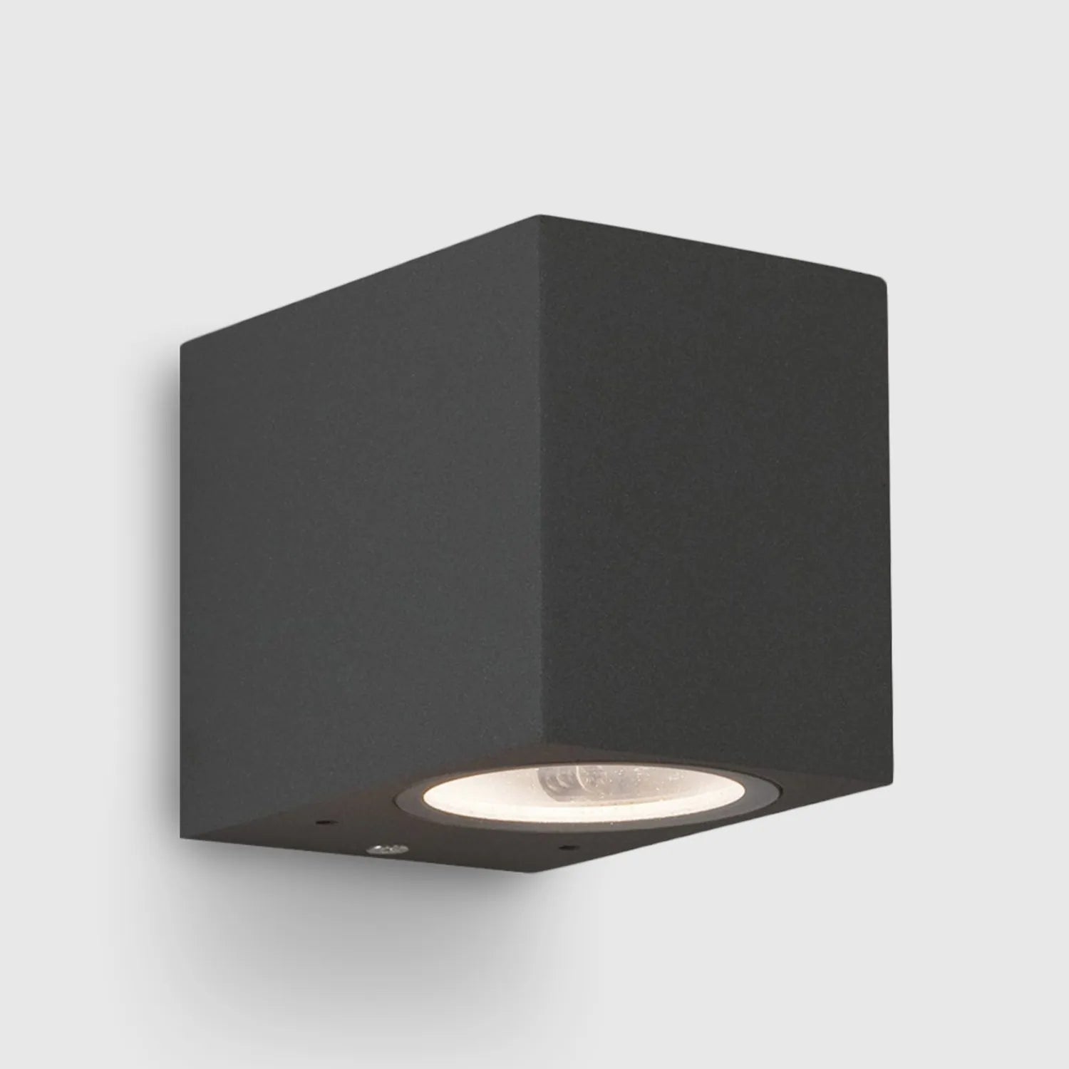 Aplique Led de Parede GU10 preto cúbico