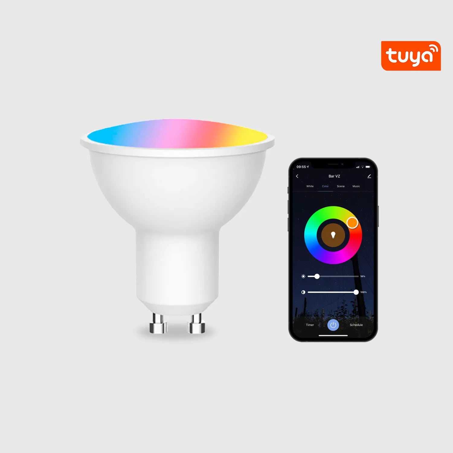 Lâmpada Led Gu10 Smart Wi-fi 345lm