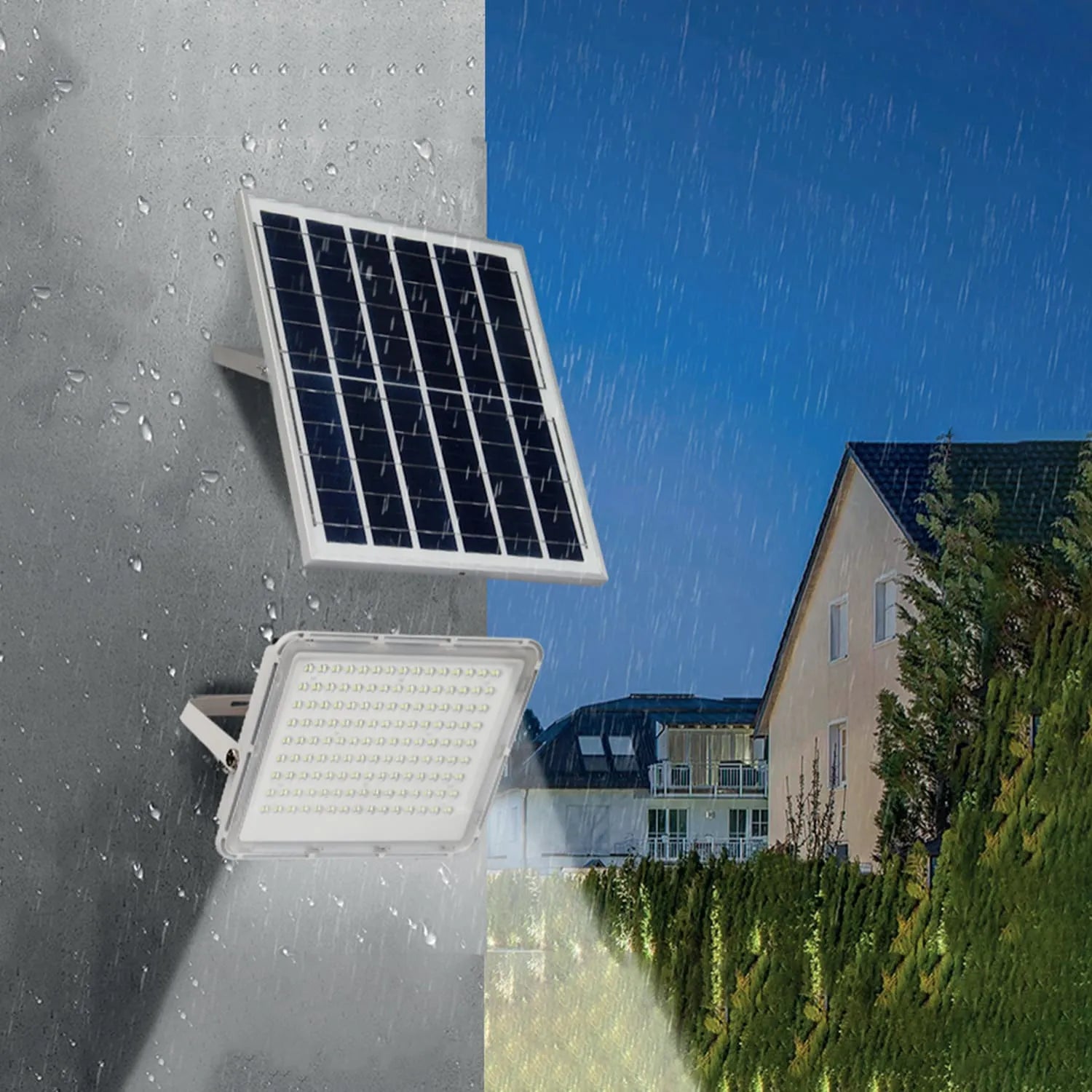 Projetor Led Solar C/Comando e sensor movimento 100W