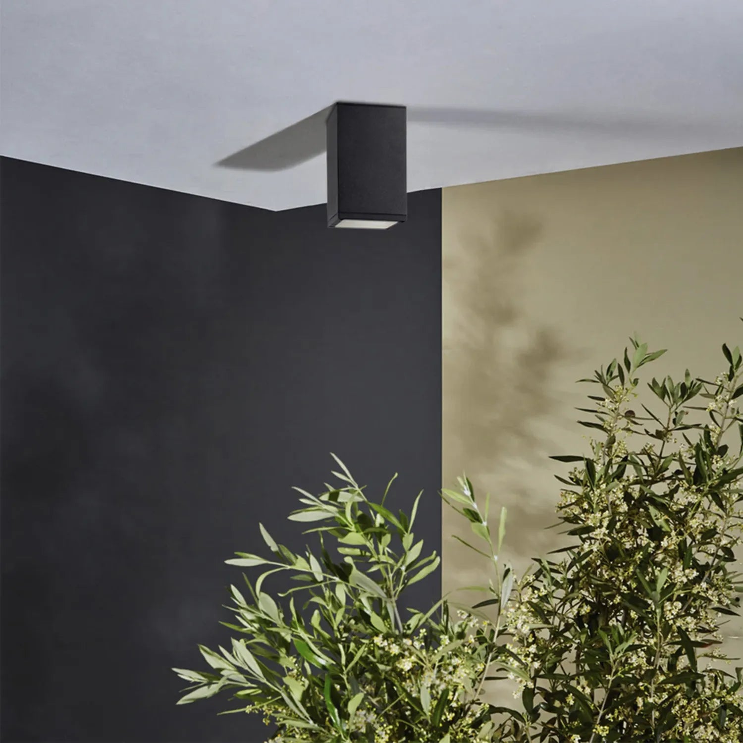 Aplique Led de Teto GU10 retangular