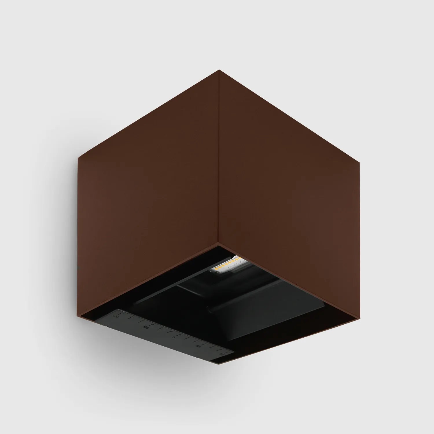 Aplique Led Solar com sensor 9W corten