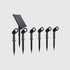 Kit de 6 projetores de espeto Led e placa solar