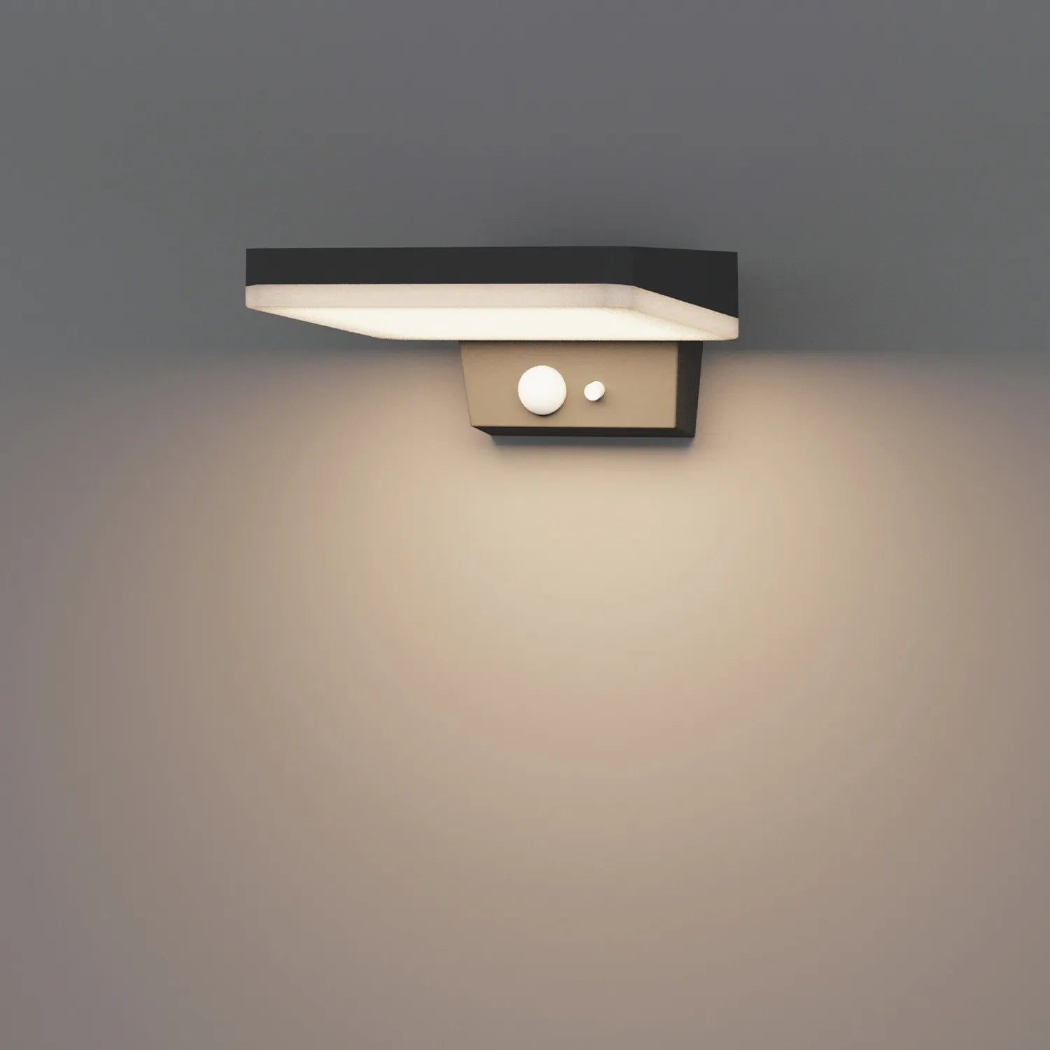 Aplique Led Solar com sensor 4.5W 3000K 380lm