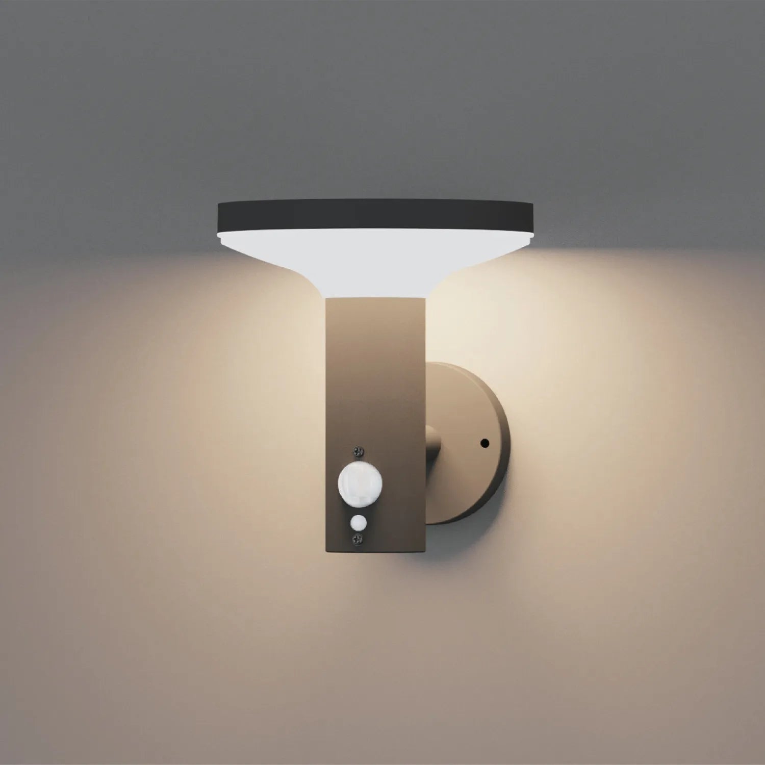 Aplique Led Solar com sensor 4.5W 3000K 350lm