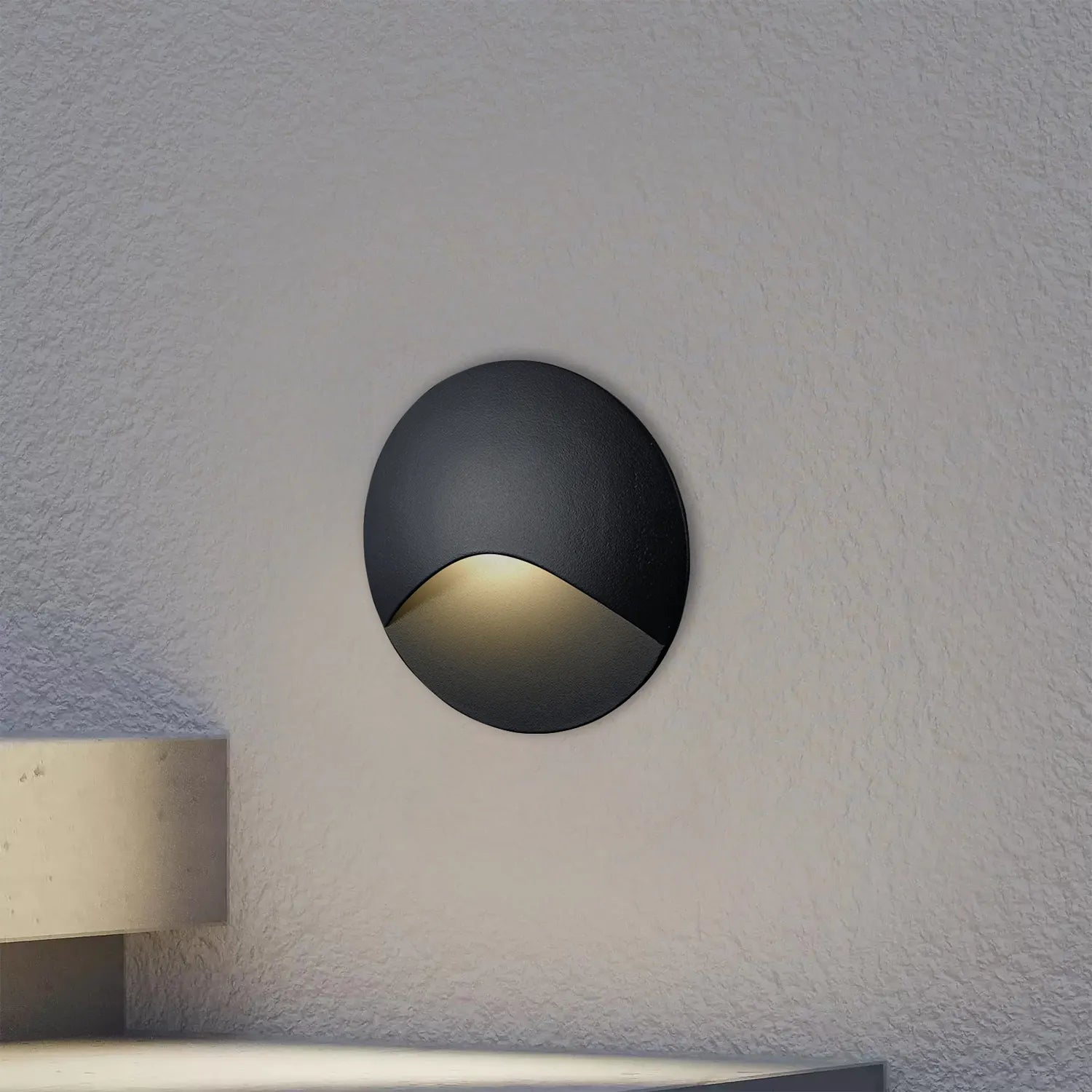 Balizador LED de parede 3W 3000K redondo