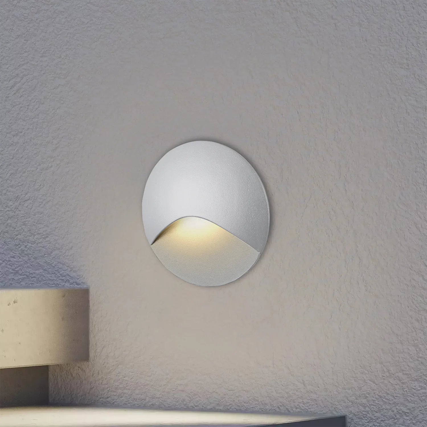 Balizador LED de parede 3W 3000K redondo