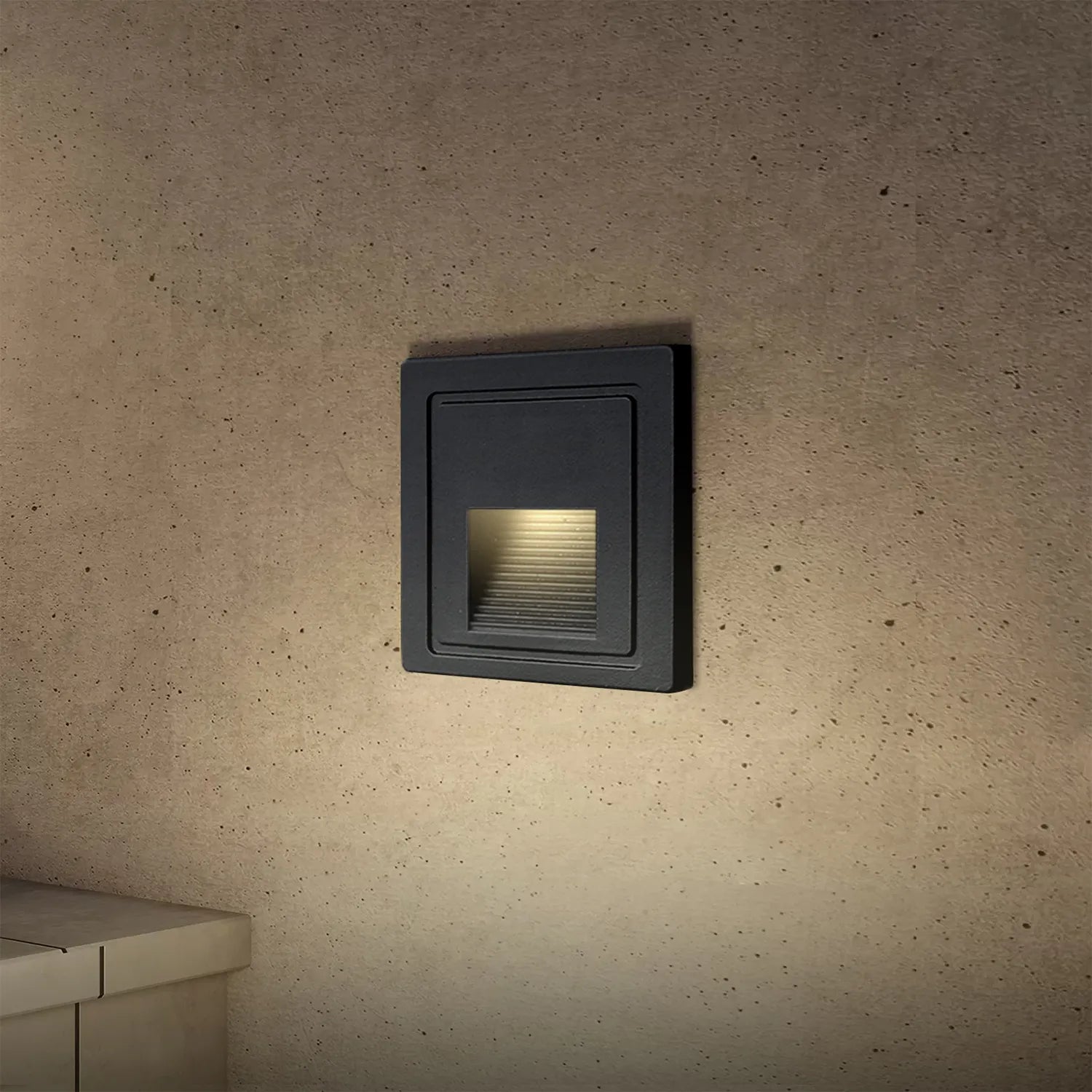 Balizador LED de parede 2W quadrado