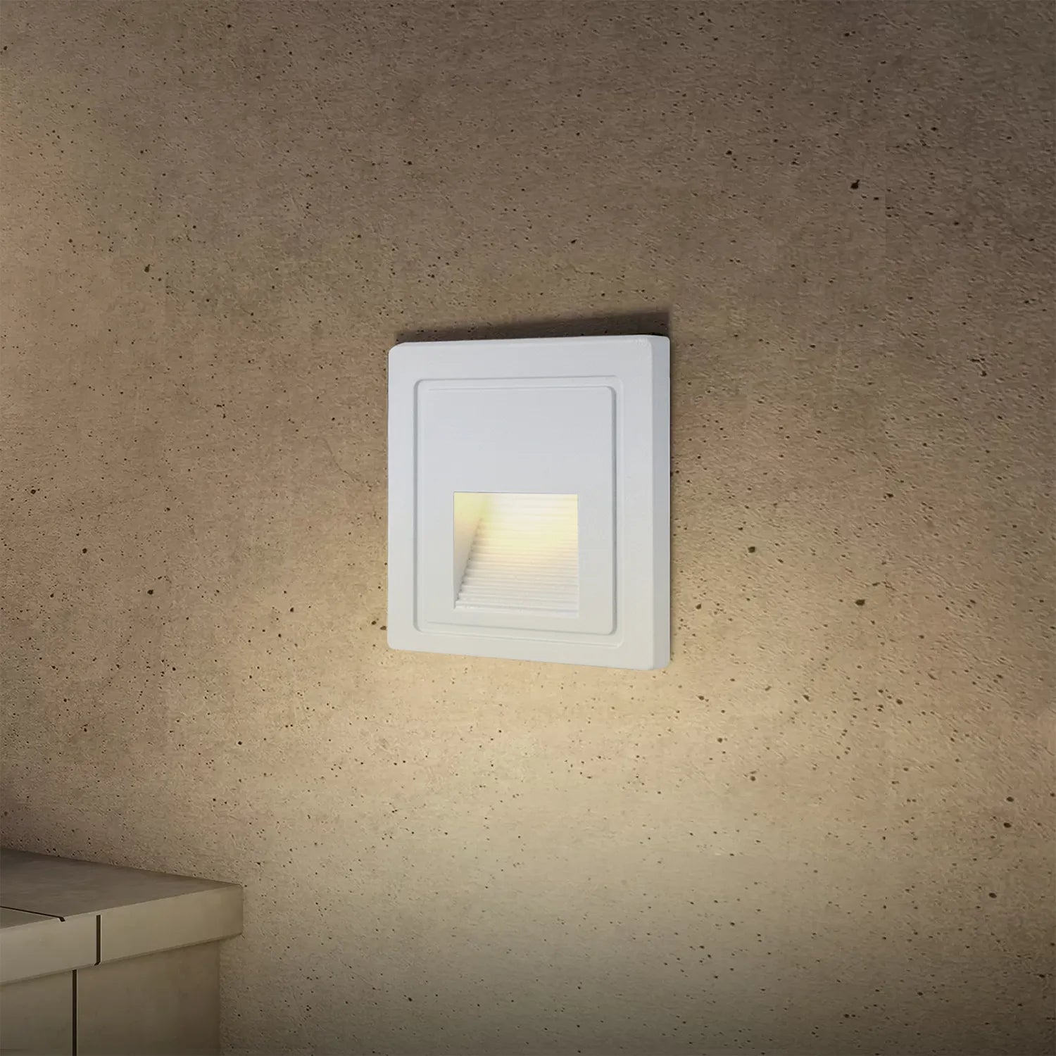 Balizador LED de parede 2W quadrado