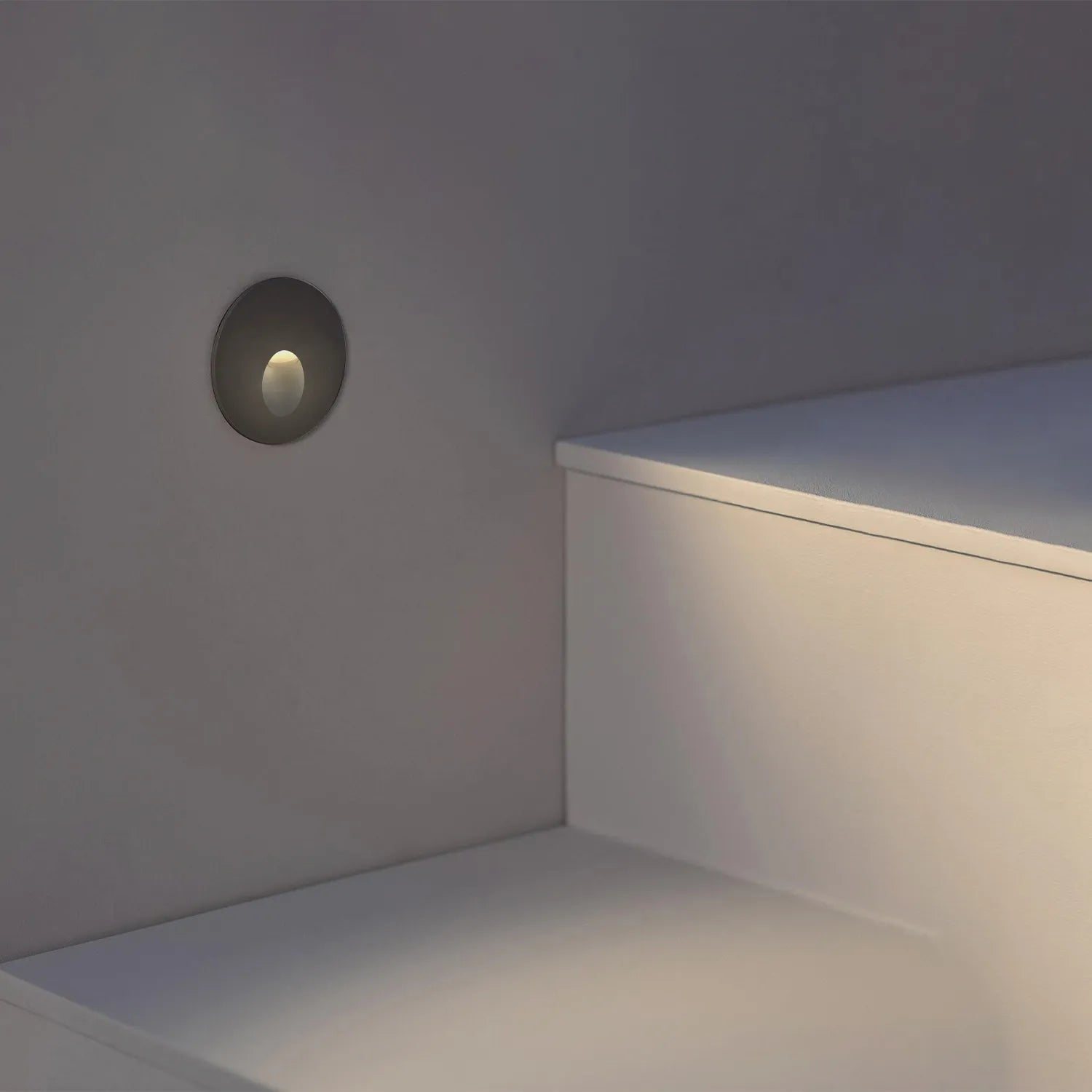 Balizador LED de parede 3W redondo