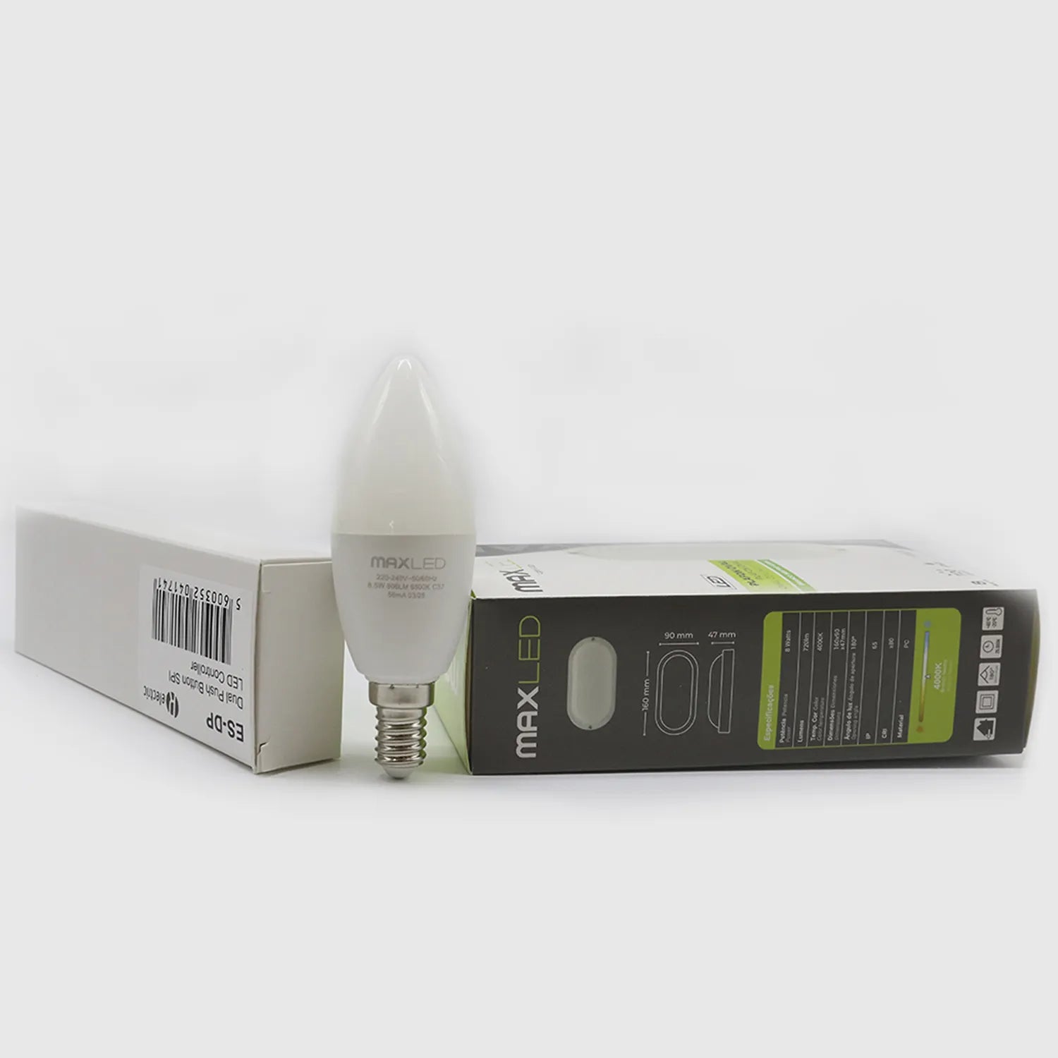 Lâmpada Led 8.5W C37 E14