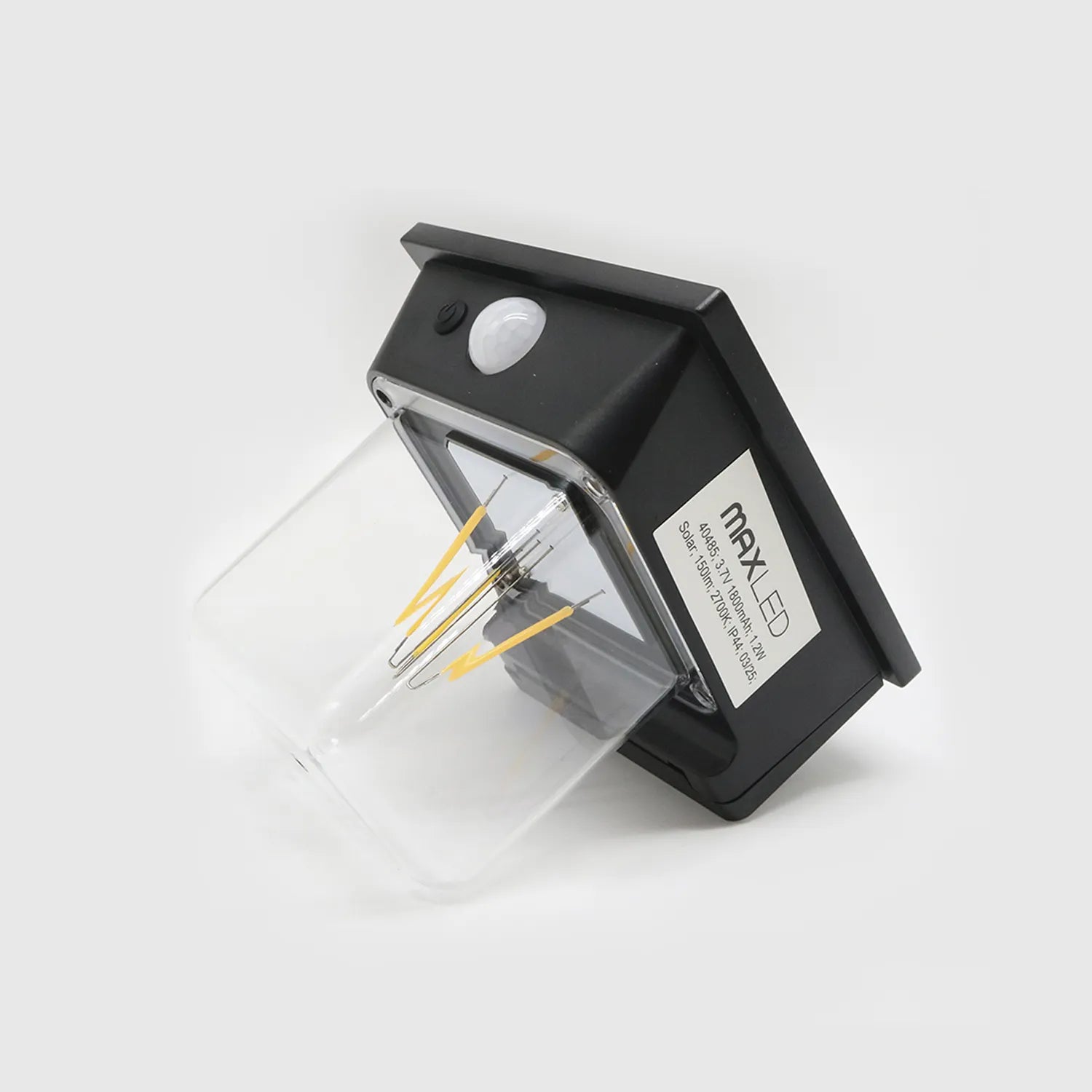 Aplique LED solar com sensor 1.2W