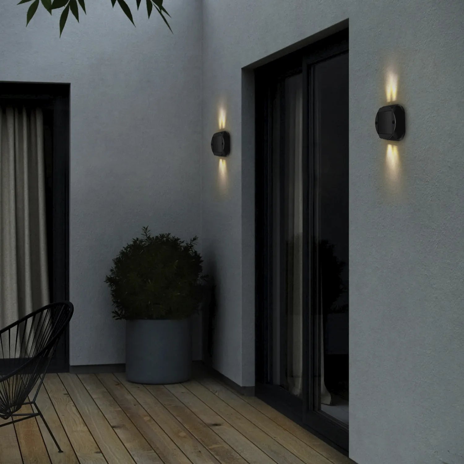 Aplique LED solar com sensor