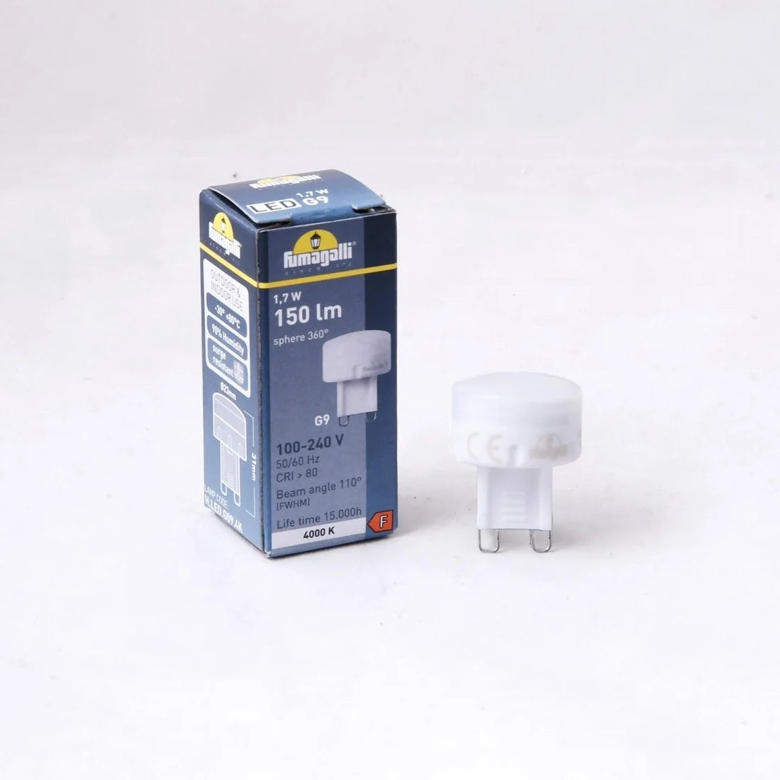 Lâmpada LED G9 1,7W – 3000K – 400 lm