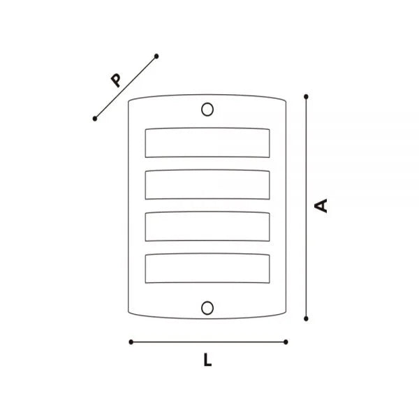 Aplique de Parede para Iluminação Exterior 347/1 Inox FRL3471
