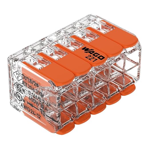 Ligadores WAGO 221 450V / 4KV / 32A-41A