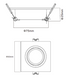 Encastre de Teto Orientável P11 – Branco