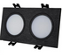 Encastre de Teto Orientável Flat 2xSQ IP – Preto Mate / Branco Mate