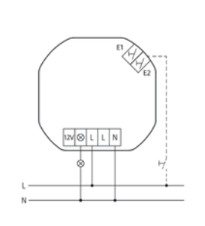 ATUADOR ON/OFF WI-FI ESR64NP-IPM