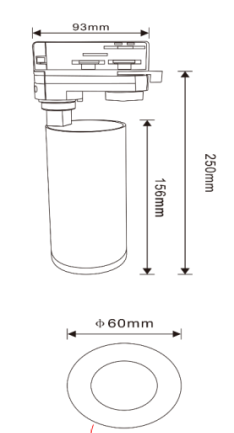 MILANO – Foco em alumínio GU10 (preto mate / branco mate)