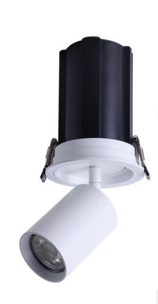 VENEZIA – Foco encastrável em alumínio GU10 (preto mate / branco mate)