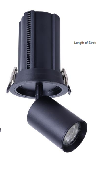 VENEZIA – Foco encastrável em alumínio GU10 (preto mate / branco mate)