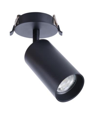 VENEZIA- Foco encastrável com base em alumínio GU10 (preto mate / branco mate)