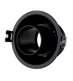 P13- Foco encastrável orientável em policarbonato (branco / preto)