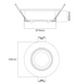 P03 – Foco encastrável orientável em PVC (branco)