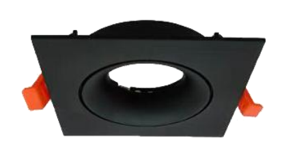Encastre de Teto Orientável Wave SQ – Preto Mate / Branco Mate