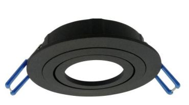 Encastre de Teto Orientável Plano 1022 – Preto Mate / Branco Mate