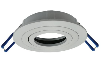 Encastre de Teto Orientável Plano 1022 – Preto Mate / Branco Mate
