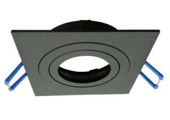 Encastre de Teto Orientável Plano 1021 – Preto Mate / Branco Mate