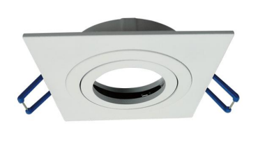 Encastre de Teto Orientável Plano 1021 – Preto Mate / Branco Mate