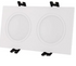 Encastre de Teto Orientável Flat 2xSQ IP – Preto Mate / Branco Mate