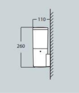 Aplique de Parede VIRGILIO IP55 – Preto / Cinza / Branco