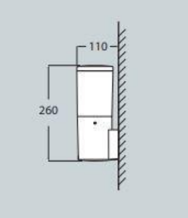 Aplique de Parede AMELIA IP55 – Preto / Cinza / Branco