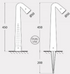 Balizador STEVEN IP67 – Preto / Cinza / Branco