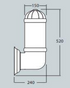 Aplique de Parede MIRELLA IP55 – Preto / Branco