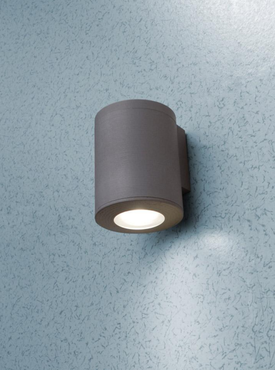 Aplique de Parede FRANCA 90 1L IP55 – Preto / Cinza / Branco