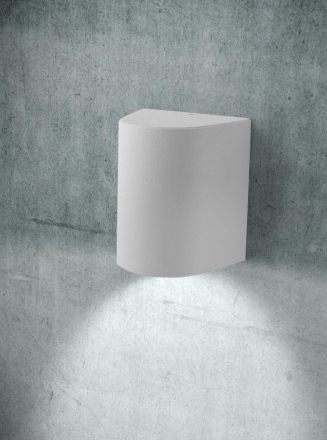 Aplique de Parede MARTA 160 1L IP55 – Preto / Cinza / Branco