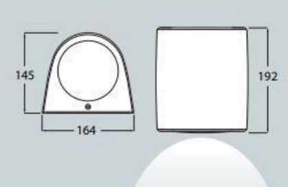 Aplique de Parede MARTA 160 1L IP55 – Preto / Cinza / Branco