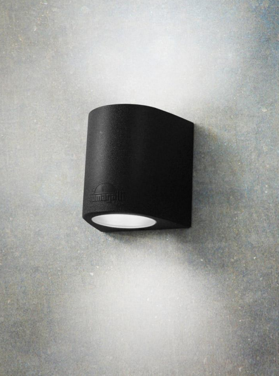 Aplique de Parede MARTA 160 2L IP55 – Preto / Cinza / Branco