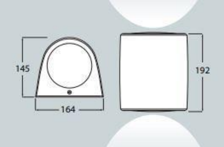 Aplique de Parede MARTA 160 2L IP55 – Preto / Cinza / Branco